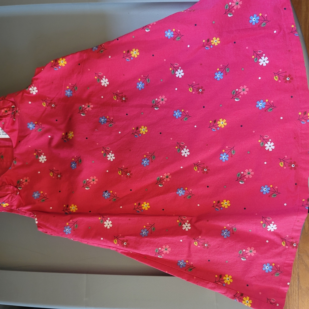 Floral Pink Sleeveless Dress